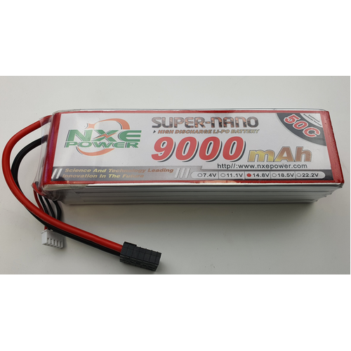 NXE - 14.8v 4S 9000mah 50C Soft Case Traxxas X-Maxx compatible w/TRX