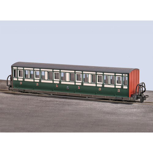 Peco - OO-9 FR Long Bogie Coach-Green 20