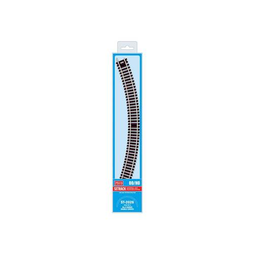 Peco -  Double Curve, 2nd Radius (Pack of 4) (OO/HO Code 100) - ST2026