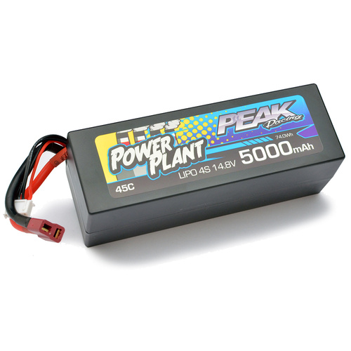 Peak Racing - Lipo Battery 5000mah 14.8V 4S 45C Deans Plug