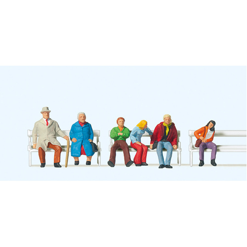 Preiser - Couples On Benches - 10027