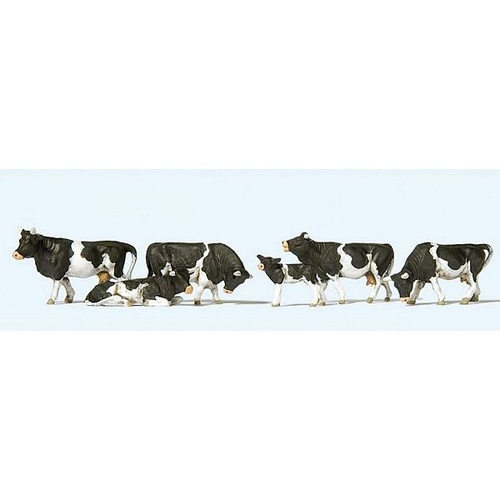 Preiser - Cows Black & White - 10145