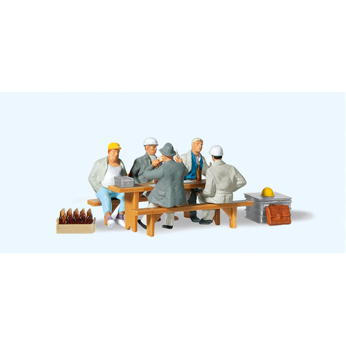 Preiser - Smoko - Construction Workers - 10338