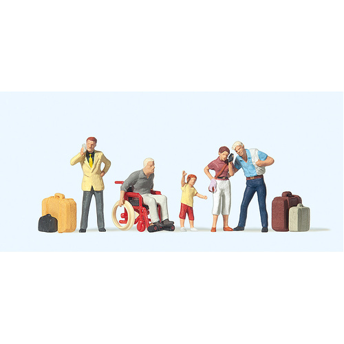 Preiser - Passers-By W/Wheelchair - 10469