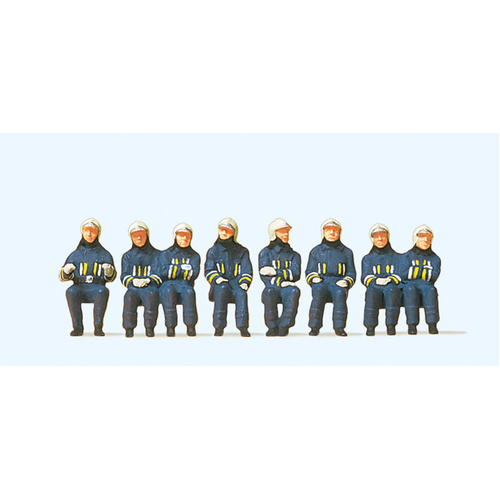 Preiser - Firemen.Seated Drive & Crew - 10483