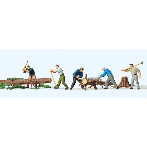 Preiser - Lumberjacks With Logs - 10495