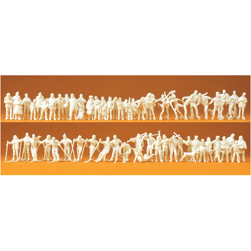 Preiser - Winter Clothing/Winter Sport 62Figs - 16347