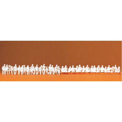 Preiser - Unptd Seated/Wait.Passgrs(36) - 16349