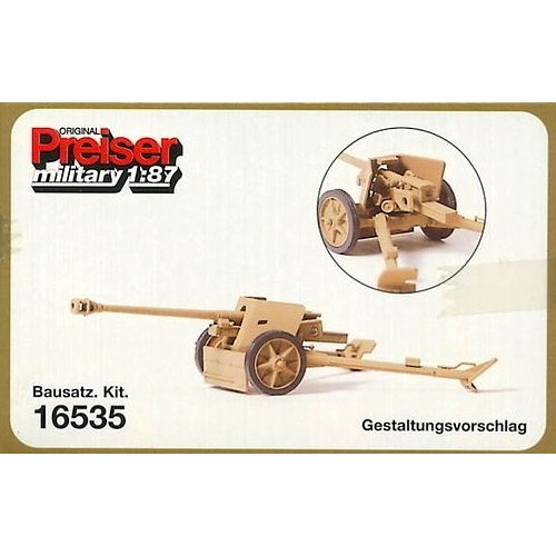 Preiser - U/P Anti-Tank Gun 7.5Cm 1939-45 - 16535
