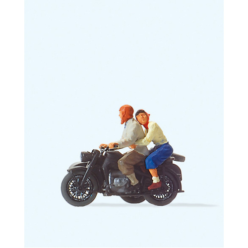 Preiser - Motor Cyclists Zundapp Ks750 - 28148