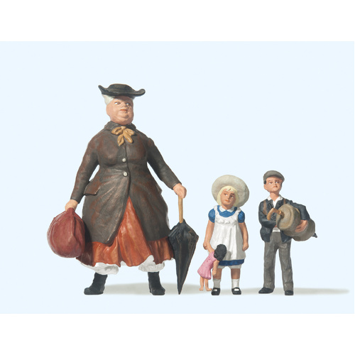 Preiser - G Aunt Tulli W/Nephew & Niece - 45061