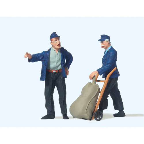 Preiser - G 2 Delivery Men W/Barrow - 45098