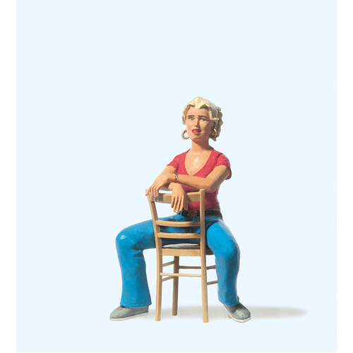 Preiser - G Young Woman On A Chair - 45508