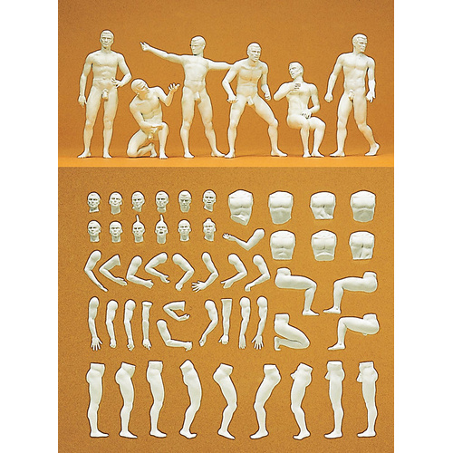 Preiser - 1:22.5 Adam.Model Figures Kit(6) - 45900
