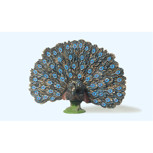 Preiser - 1:25 Peacock Fanning Tail - 47088