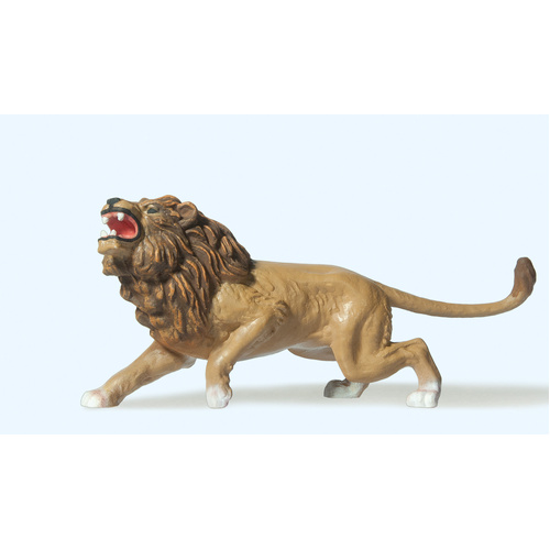 Preiser - 1:25 Lion Standing/Roaring - 47504