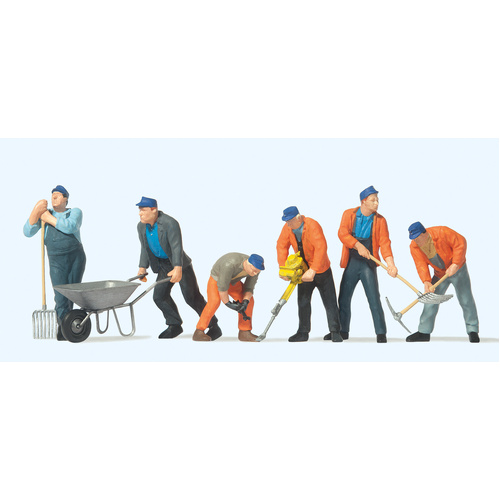 Preiser - 1:43 Track Workers(6) - 65336