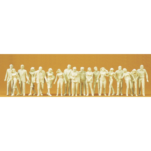Preiser - 1:43 Unpainted Passers-By (18) - 65601