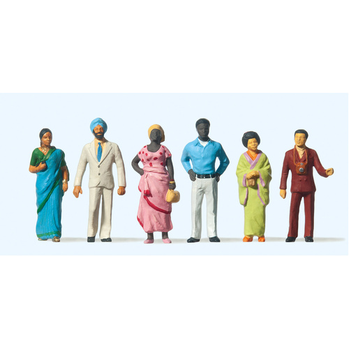 Preiser - 1:50 Foreign Visitors(6) - 68205