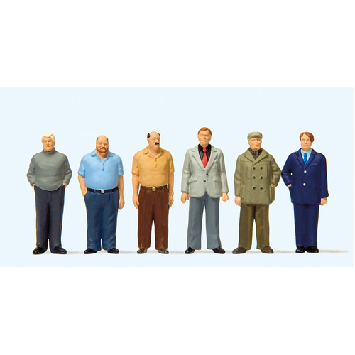 Preiser - 1:50 Standing Men(6 Figs) - 68216