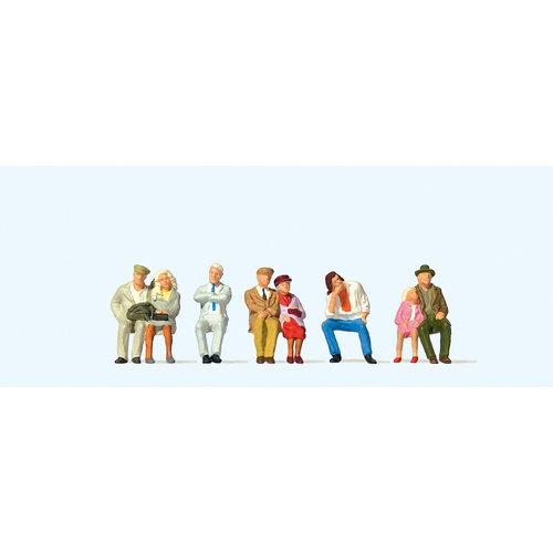 Preiser - Oo 1:76 Seated People (6) - 73011