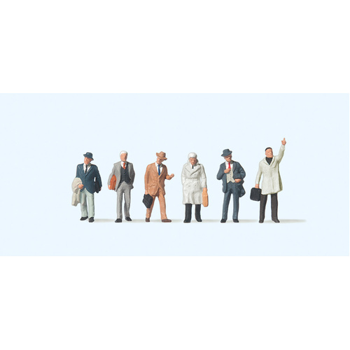 Preiser - 1:120 Walking Businessmen(Winter) - 75023