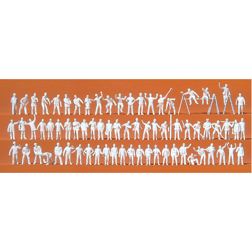 Preiser - N Unpainted Figures At Work (70) - 79009