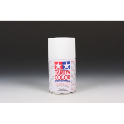 Tamiya - Spray White  - For Polycarbonate -100ml - 86001-A00