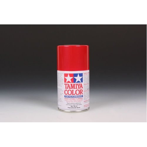 Tamiya - Spray Met. Red - For Polycarbonate -100ml - 86015-A00