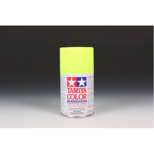 Tamiya - Spray Flouro Yellow - For Polycarbonate -100ml - 86027-A00