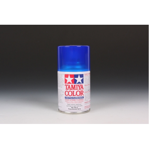 Tamiya - Spray Translucent Blue - For Polycarbonate -100ml - 86038-A00