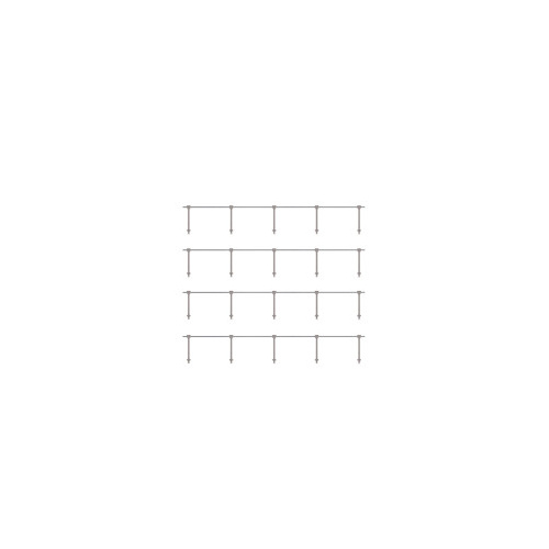 Ratio - OO/HO Handrail Stanchions - Single Rail