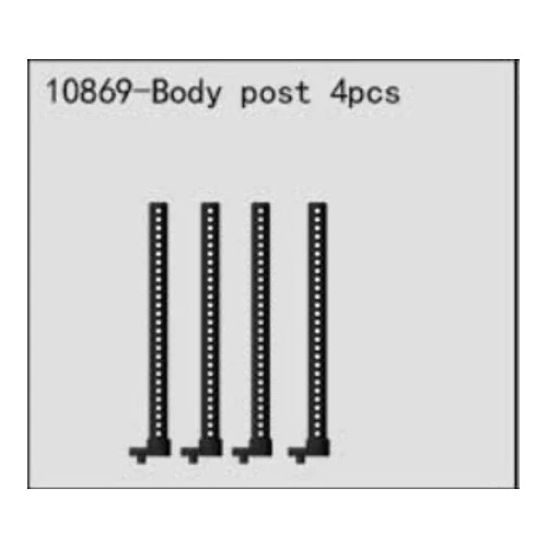 River Hobby - Body post 4pcs（RH1048/1049/1050) - RH-10869