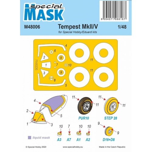 Special Hobby 1/48 Tempest Mk.II/V Mask