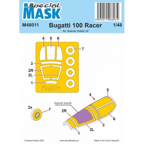 Special Hobby 1/48 Bugatti 100 MASK