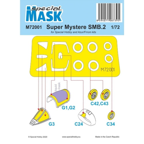 Special Hobby 1/72 SMB-2 Super Mystere Mask