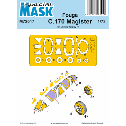 Special Hobby 1/72 Fouga C.170 Magister  Mask