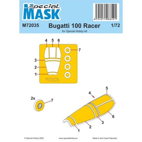 Special Hobby 1/72 Bugatti 100 MASK