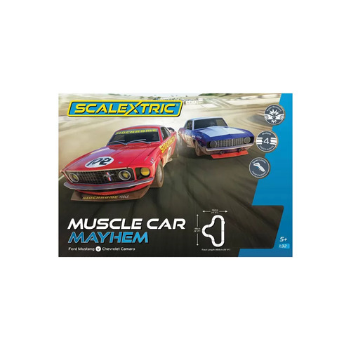 Scalextric - Muscle Car Mayhem Slot Car Set