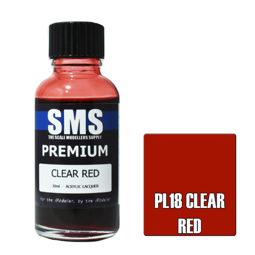 SMS - Premium CLEAR RED 30ml - PL18