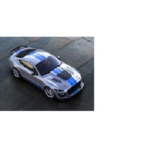 Solido - 1/18 - 2022 1:18 Ford Shelby Gt500 Kr Silver / Blue Stripes Silver 