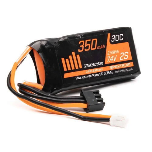 Spektrum 350mAh 2S 7.4V LiPo with PH2.0 2 Pin Connector, DYNB0012