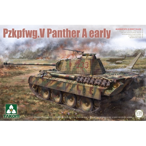 Takom - 1/35 Pzkpfwg.V Panther A early Plastic Model Kit
