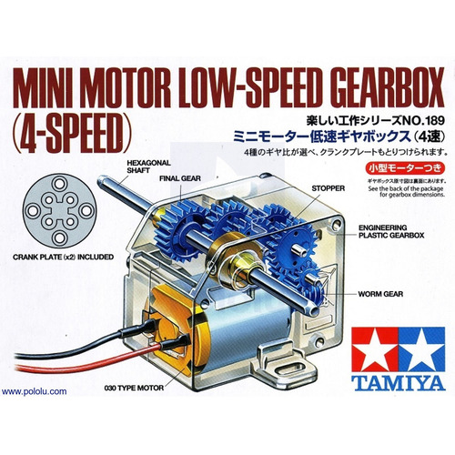 Tamiya - Mini Motor Gearbox Low 4-SP