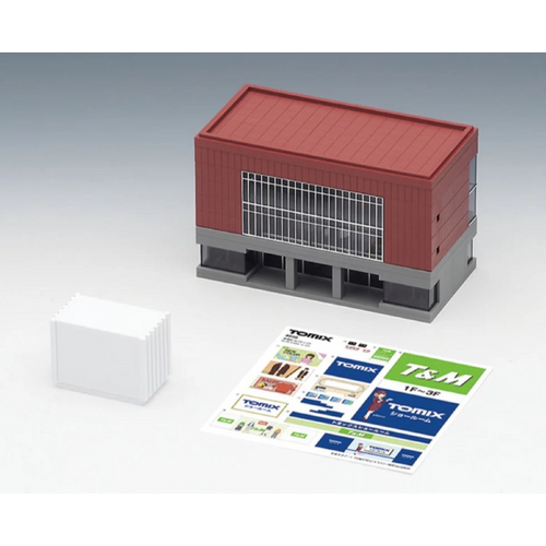 Tomix - N Mid-size Office Building Dark Red
