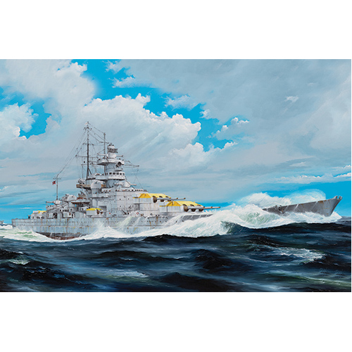 Trumpeter 1/200 German Battleship “Gneisenau” Plastic Model Kit [03714]
