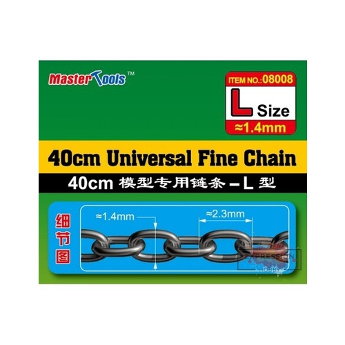 Trumpeter 40CM Universal Fine Chain L Size 1.4mmX2.3mm Modelling Tool