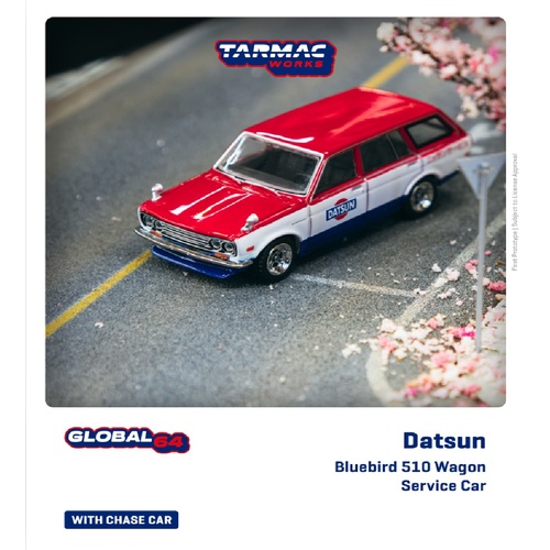 Tarmac Works - 1/64 Datsun Bluebird 510 Wagon - Service Car - TW64G-026-SC