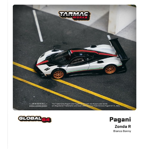 Tarmac Works - 1/64 Pagani Zonda R - Bianco Benny - TW64G-TL015-WH