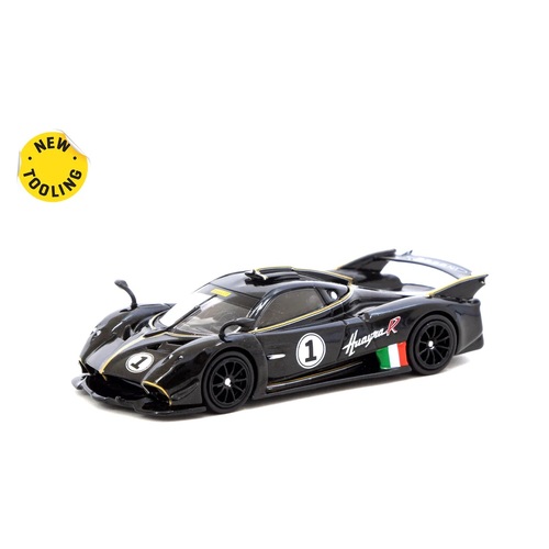 Tarmac Works - 1/64 Pagani Huayra R -  Nero Oro - TW64G-TL035-BK